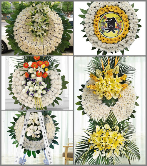 山东青岛莱西市望城街道东吕家埠村花圈速递