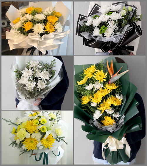 山东青岛莱西市望城街道东吕家埠村白事花束代送